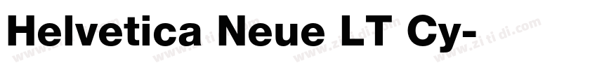 Helvetica Neue LT Cy字体转换